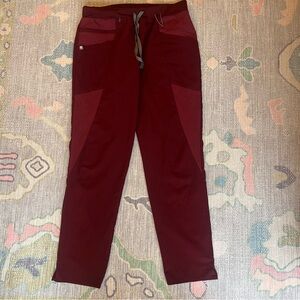 FIGS Scrub Pants Burgundy